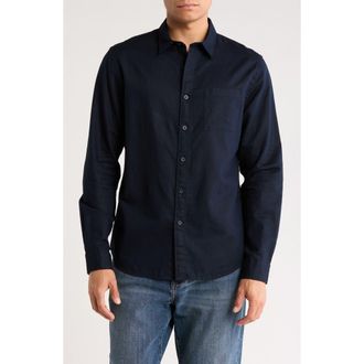 Vince Classic Fit Linen Blend Button-Up Shirt in Coastal Blue at Nordstrom Rack, Size Xx-Large