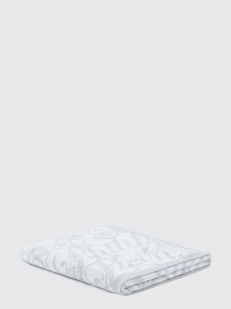 Philipp Plein Telo mare in spugna di cotone con logo jacquard a contrasto