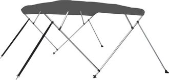 vidaXL Toldo Bimini De 4 Arcos Gris Antracita 243x210x137 Cm Vidaxl