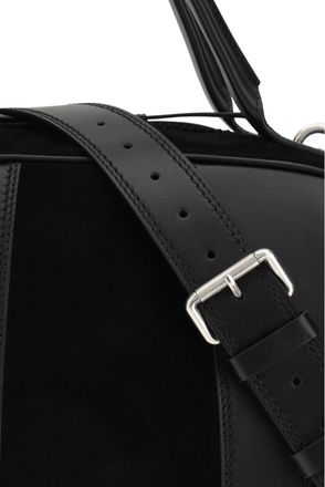 Dries Van Noten Mens Travel Bag Calf Leather Black Shoulder
