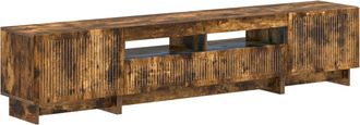 vidaXL Cabinet De Tv Led De 5 Piezas Roble Ahumado Vidaxl