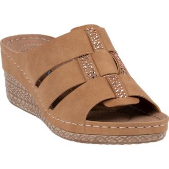 Good Choice Shoes Monte Wedge Sandal in Tan at Nordstrom Rack, Size 8.5