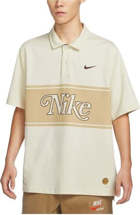 Nike Sportswear Graphic Polo Shirt Asia Sizing Coconut White HM4456-113