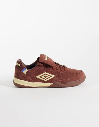 Umbro Speciali scamosciate marroni e bianche-Marrone