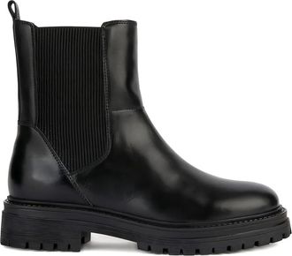 Geox Iridea chelsea booties - women - Fabric/Calf Leather/Polyurethane/Polyester/Microfibre/Fabric/Rubber - 41 - Black