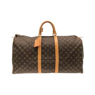 Louis Vuitton Marron Coated Canvas Boston Bag (Pre-Owned)