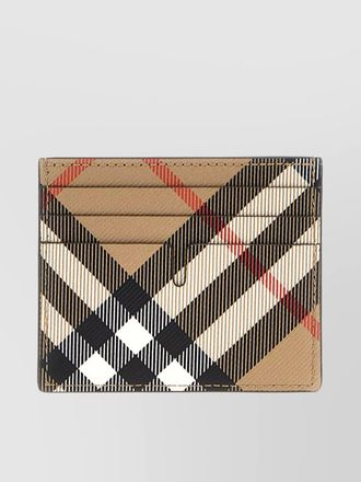 Burberry high check card holder