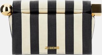 Jacquemus Ivory/Black Rond Carre Clutch