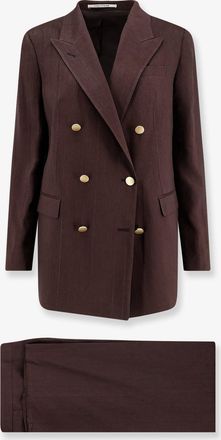 Tagliatore Tailleur Jasmine gessato in lino e viscosa - TAGLIATORE - gender_Woman