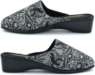 Generic Womens Wedge Heel Slippers Size 4 Girls Wedge Heel Slippers Ladies Slip On Slipper Size 7 Mule Slipper Ladies Mules Womens Mules Brocade Textile Upper