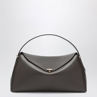 Toteme Dark Brown T-Lock Bag In Leather