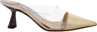 Jimmy Choo London Zalea 65 Plexi Pointed-Toe Pumps, Brand Size 34.5 ( US Size 4.5 )