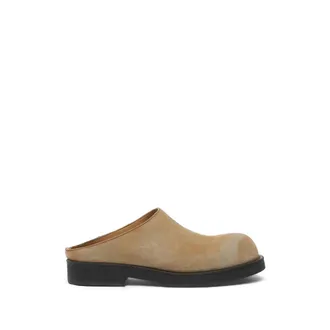 Maison Margiela Biker Washed Suede Mules