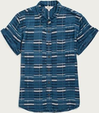 Bridge & Burn Bea Shirt in Stormcrest Stripe at Nordstrom, Size X-Small