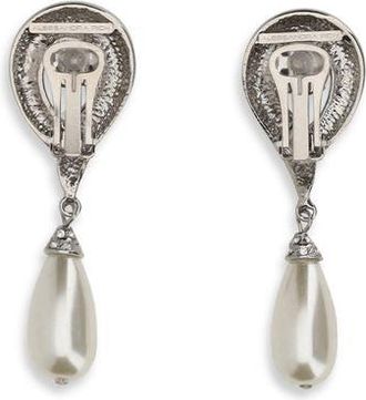 Alessandra Rich Womens Silver Brass Earrings