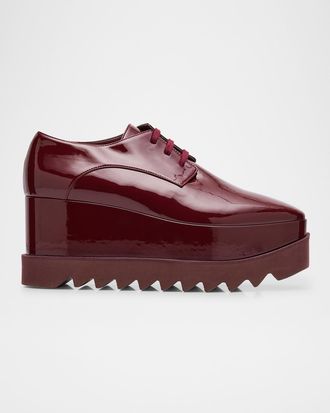 Stella McCartney Elyse Patent Alter Platform Sneaker Loafers
