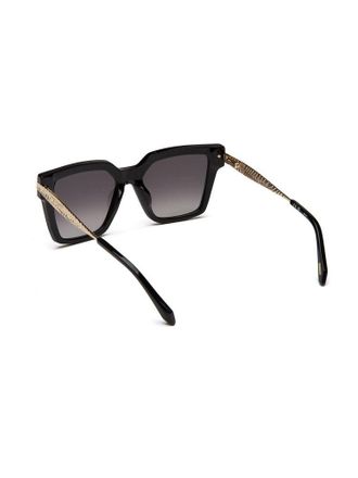 Just Cavalli Womens Sunglasses Shiny Black Acetate Eyewear