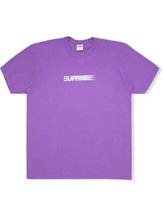 SUPREME T-shirt Motion con logo - Viola