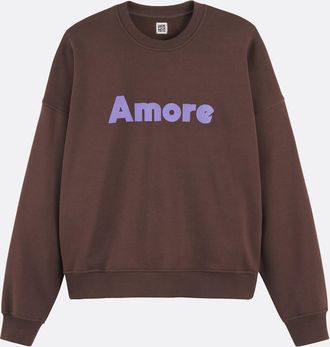 La Redoute Collections Sweatshirt met tekst, ronde hals