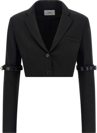 Coperni Hybrid Bolero Blazer - Dames - Blazers - Zwart - XS - Wol - Jassen