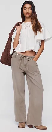 DL1961 Aura Sienna Low-Slung Wide-Leg Relaxed Jeans