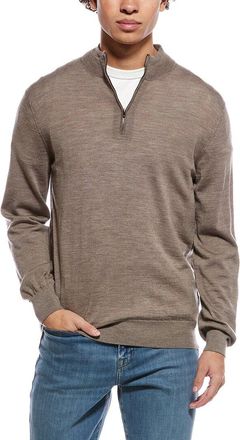 Eton Fine Knit Wool 1/2-Zip Pullover