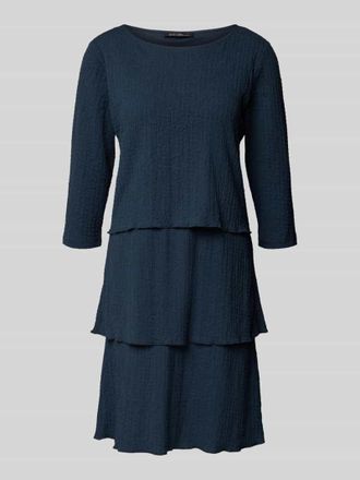 Betty Barclay Regular Fit Minikleid mit Strukturmuster in Marine, Gr&ouml;&szlig;e 36