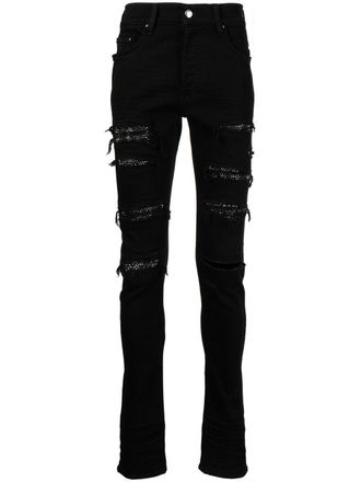 Amiri Thrasher crystal-embellished jeans - Black