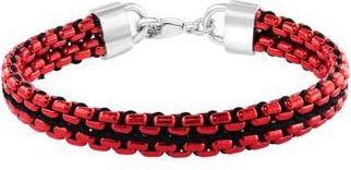 Effy Sterling Silver Chain Link Bracelet in Red at Nordstrom Rack, Size 8.5