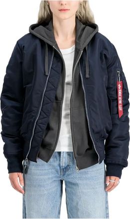 Alpha Industries Ma-1 Heritage Bomberjack - Dames - Bomber jackets - Blauw - M - Polyester - Jassen