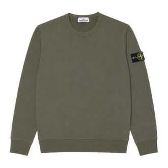Stone Island Compass Patch Crewneck Sweatshirt - male - Stone Island - Kids Sweatshirts - Green - 6 Y - Kids