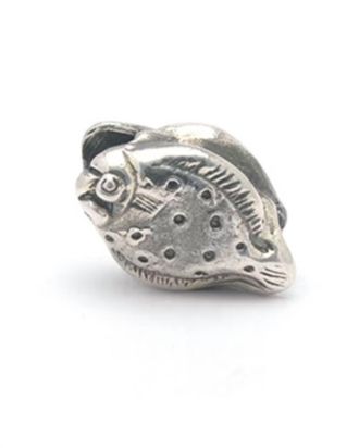 Trollbeads Womens Flounder Bead In Silver
