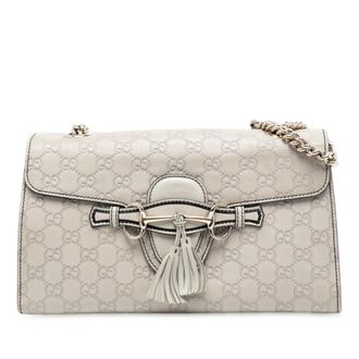 Gucci Tweedekans Medium Guccissima Emily Schoudertas