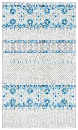 Safavieh Alfombra bohemio de polipropileno gris/azul, 122 x 183 cm