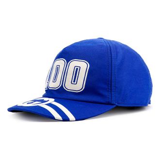 Gucci 100 Baseball Velcro Strap Cap Blue 6730814HAKR4368