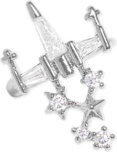 Girls Crew Star Wars X-Wing Ear Cuff in Silver at Nordstrom