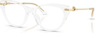Dolce & Gabbana 51mm Butterfly optical glasses in Transparent at Nordstrom
