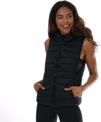 Only Womens Only Tahoe Hooded Gilet in Black