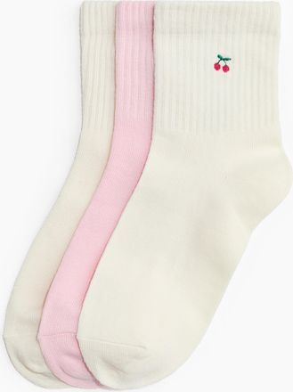 H&M 3er-Pack Socken - White