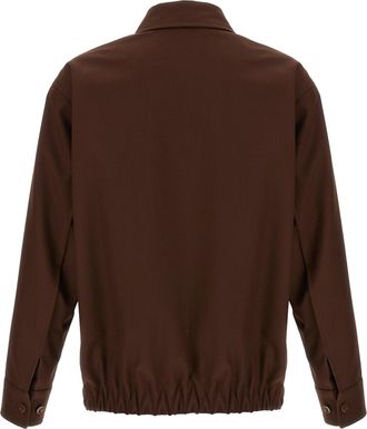 Gucci Mens Brown Wool Full-Length Jacket Clothing