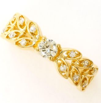 C&A Yellow Gold Yellow Gold (18K) Band Ring (Pre-Owned)