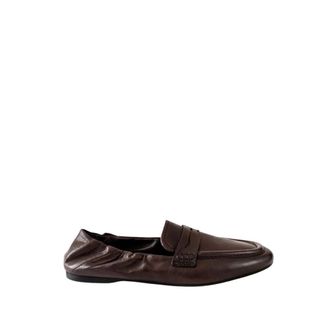Guglielmo Rotta Loafers, female, Brown, Size: 10 US Satin Loafer