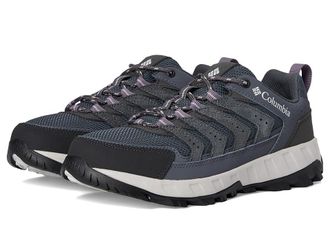 Columbia Strata Trailtm Low Womens Shoes Graphite/Vapor : 9.5 B - Medium, Leather