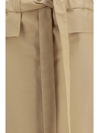 Fabiana Filippi Cotton Midi Skirt - Gray
