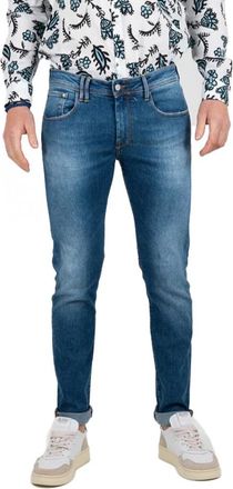 Cycle Vintage Skinny Stretch Jeans - Heren - Slim Fit Jeans - Blauw - W35 - Jeans