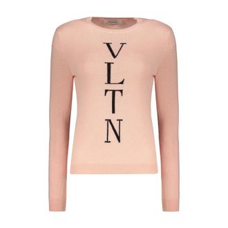 Valentino WomenS Pink Wool Blend Sweater, Size 42