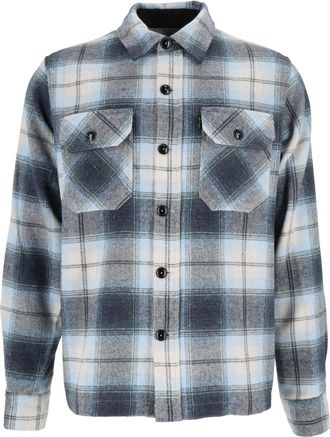 Schott NYC Plaid Short Button-Up Shirt Jacket