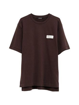 Jacquemus Dark Brown Script Patch T-Shirt