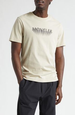 Moncler Logo Patch Cotton Graphic T-Shirt in Agate Gray at Nordstrom, Size Xxx-Large