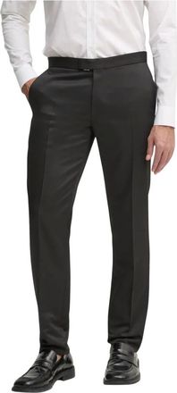 Joop Heren, Broeken, Zwart, Maat: XL Wol